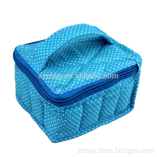 Cotton essential oil bottles carry bag for 16 vials